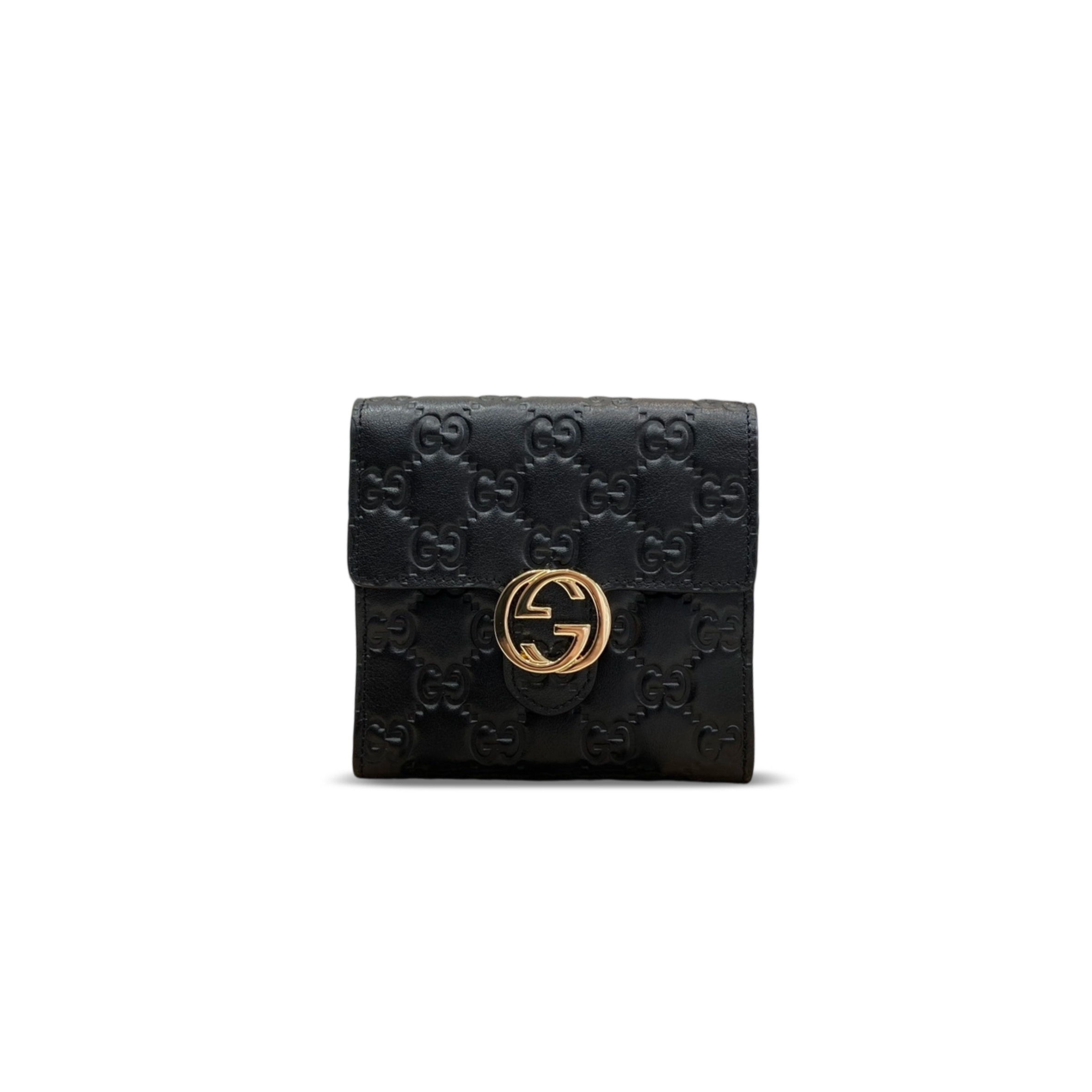 GUCCI INTERLOCKING G BIFOLD WALLET 615525 (12.5*11*3cm)